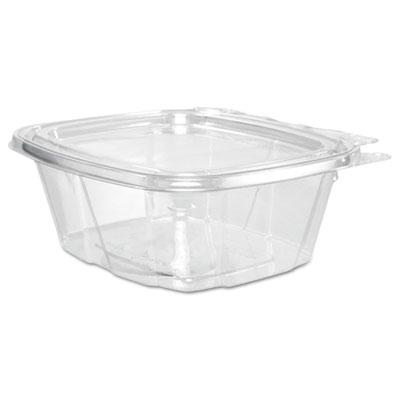 View larger image of ClearPac SafeSeal Tamper-Resistant/Evident Containers, Flat Lid, 16 oz, 4.9 x 2.5 x 5.5, Clear, Plastic, 100/Bag, 2 Bags/CT