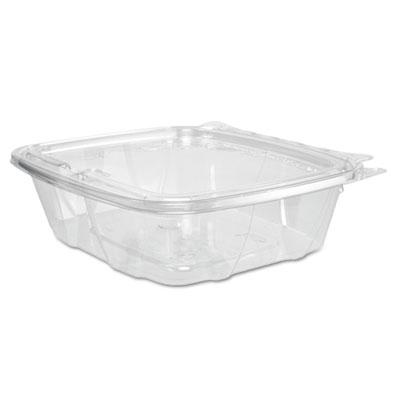 View larger image of ClearPac SafeSeal rPET Tamper-Resistant Container, ProPlanet Seal, Flat Lid, 24oz, 6.4 x 1.9 x 7.1, Clear, 100/Bag, 2 Bags/CT