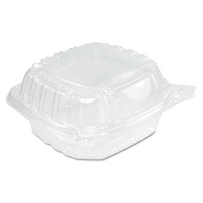 View larger image of ClearSeal Hinged-Lid Plastic Containers, Sandwich Container, 13.8 oz, 5.4 x 5.3 x 2.6, Clear, Plastic, 500/Carton