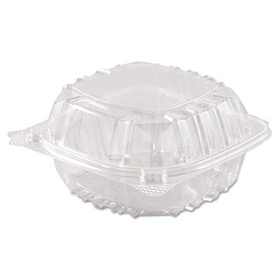View larger image of ClearSeal Hinged-Lid Plastic Containers, 5.8 x 6 x 3, Clear, Plastic, 125/Pack, 4 Packs/Carton