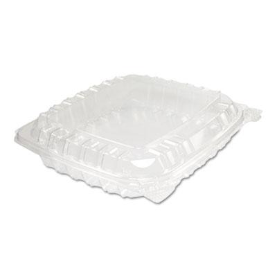 View larger image of ClearSeal Hinged-Lid Plastic Containers, 8.31 x 8.31 x 2, Clear, Plastic, 125/Bag, 2 Bags/Carton