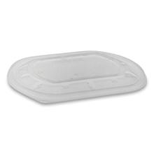 ClearView MealMaster Lid with Fog Gard Coating, Large Flat Lid, 9.38 x 8 x 0.38, Clear, Plastic, 300/Carton