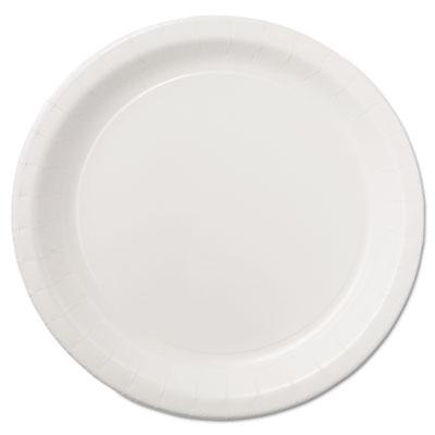 View larger image of Coated Paper Dinnerware, Plate, 9", White, 50/Pack, 10 Packs/Carton