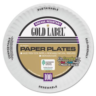 View larger image of Coated Paper Plates, 6 Inches, White, Round, 100/Pack