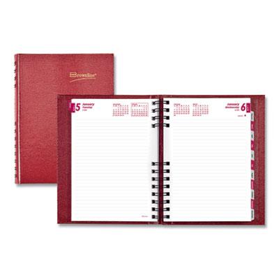 View larger image of CoilPro Ruled Daily Planner, 8.25 x 5.75, Red Cover, 12-Month (Jan to Dec): 2024