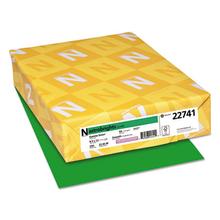 Color Cardstock, 65 lb, 8.5 x 11, Gamma Green, 250/Pack