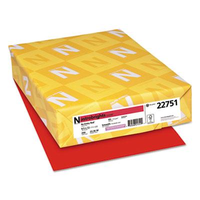 View larger image of Color Cardstock, 65 lb, 8.5 x 11, Re-Entry Red, 250/Pack