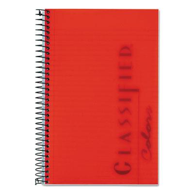 View larger image of Color Notebooks, 1-Subject, Narrow Rule, Ruby Red Cover, (100) 8.5 x 5.5 White Sheets