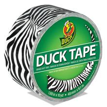 Colored Duct Tape, 3" Core, 1.88" x 10 yds, Black/White Zebra