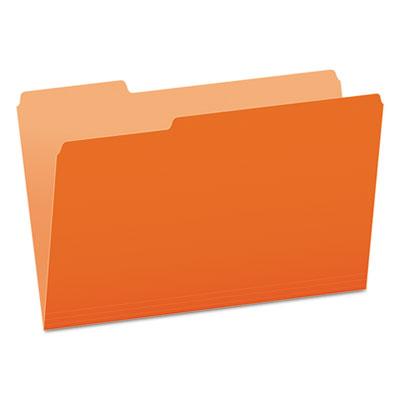 View larger image of Colored File Folders, 1/3-Cut Tabs, Legal Size, Orange/Light Orange, 100/Box