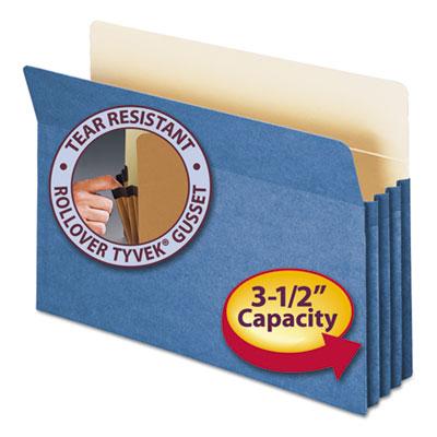 View larger image of Colored File Pockets, 3.5" Expansion, Legal Size, Blue