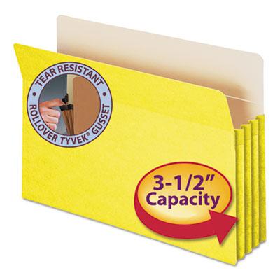 View larger image of Colored File Pockets, 3.5" Expansion, Legal Size, Yellow