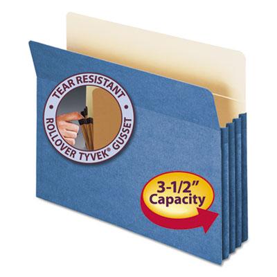View larger image of Colored File Pockets, 3.5" Expansion, Letter Size, Blue