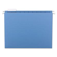 Colored Hanging File Folders with 1/5 Cut Tabs, Letter Size, 1/5-Cut Tabs, Blue, 25/Box