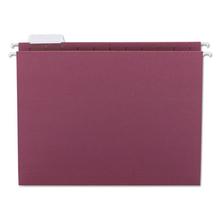 Colored Hanging File Folders with 1/5 Cut Tabs, Letter Size, 1/5-Cut Tabs, Maroon, 25/Box