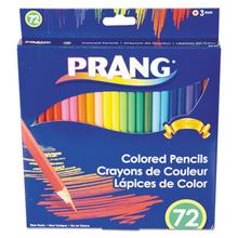 Colored Pencil Sets, 3 mm, 2B, Assorted Lead and Barrel Colors, 72/Pack