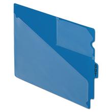 Colored Poly Out Guides with Center Tab, 1/3-Cut End Tab, Out, 8.5 x 11, Blue, 50/Box