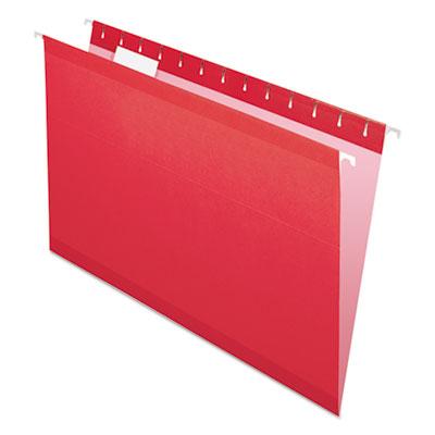 View larger image of Colored Reinforced Hanging Folders, Legal Size, 1/5-Cut Tabs, Assorted Colors, 25/Box
