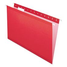 Colored Reinforced Hanging Folders, Legal Size, 1/5-Cut Tabs, Assorted Colors, 25/Box