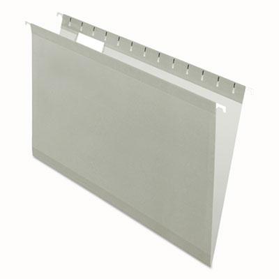 View larger image of Colored Reinforced Hanging Folders, Legal Size, 1/5-Cut Tabs, Gray, 25/Box