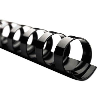 View larger image of CombBind Standard Spines, 1 1/2" Diameter, 330 Sheet Capacity, Black, 100/Box