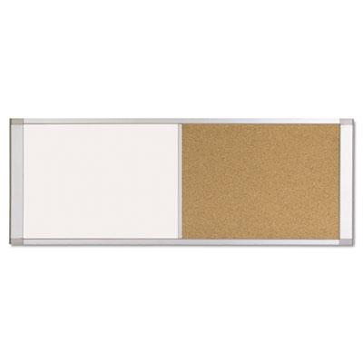 View larger image of Combo Cubicle Workstation Dry Erase/Cork Board, 36 x 18, Tan/White Surface, Aluminum Frame