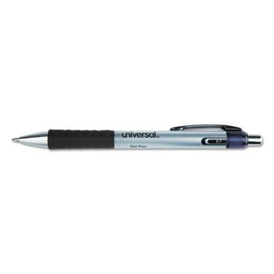View larger image of Comfort Grip Gel Pen, Retractable, Medium 0.7 mm, Black Ink, Gray/Black/Silver Barrel, Dozen