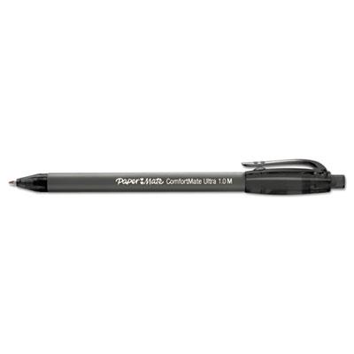 View larger image of ComfortMate Ultra Retractable Ballpoint Pen, 1mm, Black Ink/Barrel, Dozen