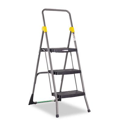 View larger image of Commercial 3-Step Folding Stool, 300 lb Capacity, 20.5 x 32.63 x 52.13, Gray