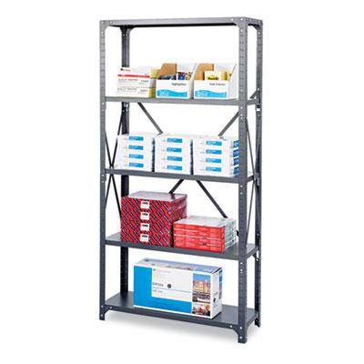 View larger image of Commercial Steel Shelving Unit, Five-Shelf, 36w x 18d x 75h, Dark Gray
