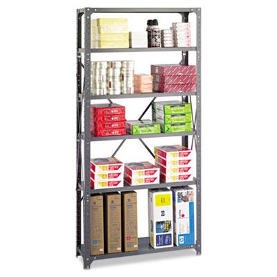 View larger image of Commercial Steel Shelving Unit, Six-Shelf, 36w x 12d x 75h, Dark Gray