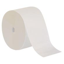 Compact Coreless 1-Ply Bath Tissue, Septic Safe, White, 3,000 Sheets/Roll, 18 Rolls/Carton