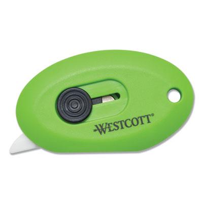 View larger image of Compact Safety Ceramic Blade Box Cutter, Retractable Blade, 0.5" Blade, 2.5" Plastic Handle, Green