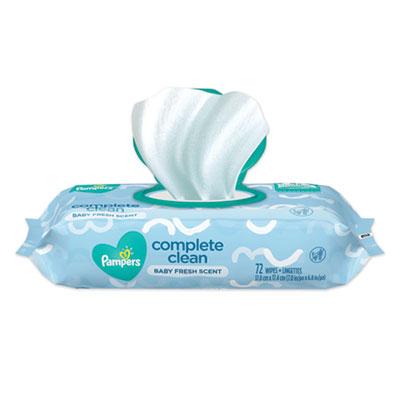 View larger image of Complete Clean Baby Wipes, 1-Ply, Baby Fresh, 7 x 6.8, White, 72 Wipes/Pack, 8 Packs/Carton