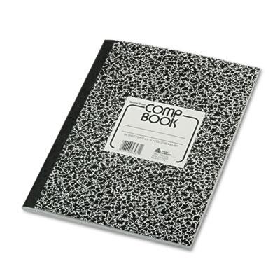View larger image of Composition Book, Medium/College Rule, Black Marble Cover, (80) 11 x 8.38 Sheets