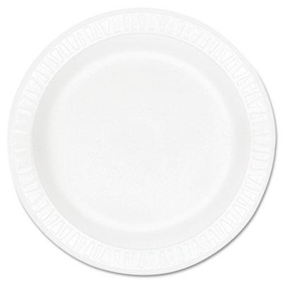 View larger image of Concorde Foam Plate, 10 1/4" dia, White, 125/Pack, 4 Packs/Carton