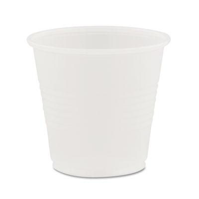 View larger image of High-Impact Polystyrene Cold Cups, 3.5 oz, Translucent, 100 Cups/Sleeve, 25 Sleeves/Carton