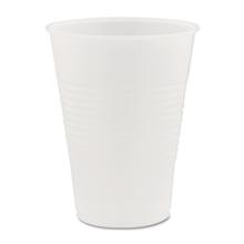 High-Impact Polystyrene Cold Cups, 9 oz, Translucent, 100 Cups/Sleeve, 25 Sleeves/Carton