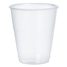 High-Impact Polystyrene Squat Cold Cups, 12 oz, Translucent, 50 Cups/Sleeve, 20 Sleeves/Carton