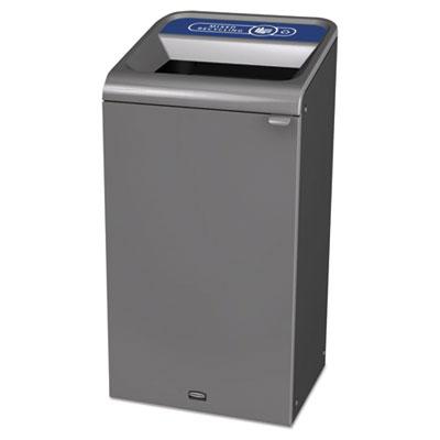 View larger image of Configure Indoor Recycling Waste Receptacle, Mixed Recycling, 23 gal, Metal, Gray