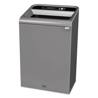 View larger image of Configure Indoor Recycling Waste Receptacle, 33 gal, Metal, Gray