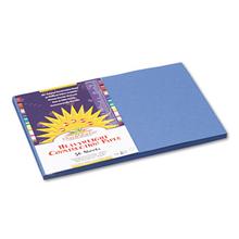 SunWorks Construction Paper, 50 lb Text Weight, 12 x 18, Blue, 50/Pack