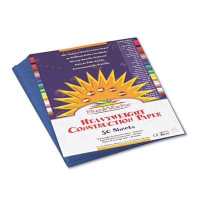 View larger image of SunWorks Construction Paper, 50 lb Text Weight, 9 x 12, Blue, 50/Pack