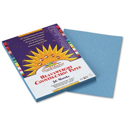 View larger image of SunWorks Construction Paper, 50 lb Text Weight, 9 x 12, Sky Blue, 50/Pack