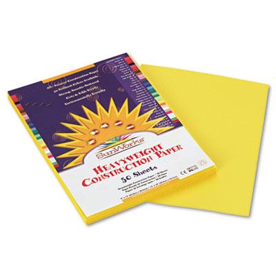 View larger image of SunWorks Construction Paper, 50 lb Text Weight, 9 x 12, Yellow, 50/Pack