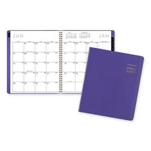 Contemporary Monthly Planner, 11.38 x 9.63, Purple Cover, 12-Month (Jan to Dec): 2024
