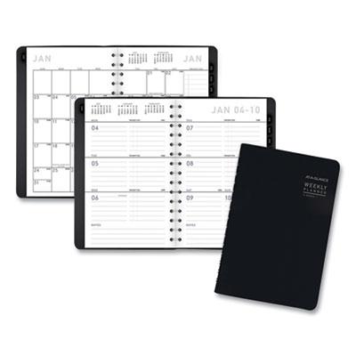 View larger image of Contemporary Weekly/monthly Planner, Open-Block Format, 8.5 X 5.5, Black Cover, 12-Month (jan To Dec): 2022
