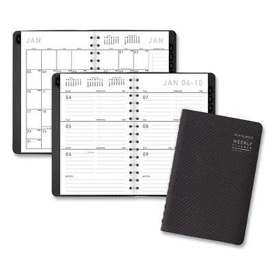 View larger image of Contemporary Weekly/Monthly Planner, Open-Block Format, 8.5 x 5.5, Graphite Cover, 12-Month (Jan to Dec): 2024