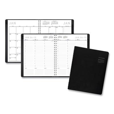 View larger image of Contemporary Weekly/Monthly Planner, Vertical-Column Format, 11 x 8.25, Black Cover, 12-Month (Jan to Dec): 2024