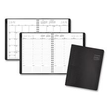 Contemporary Weekly/Monthly Planner, Vertical-Column Format, 11 x 8.25, Graphite Cover, 12-Month (Jan to Dec): 2024